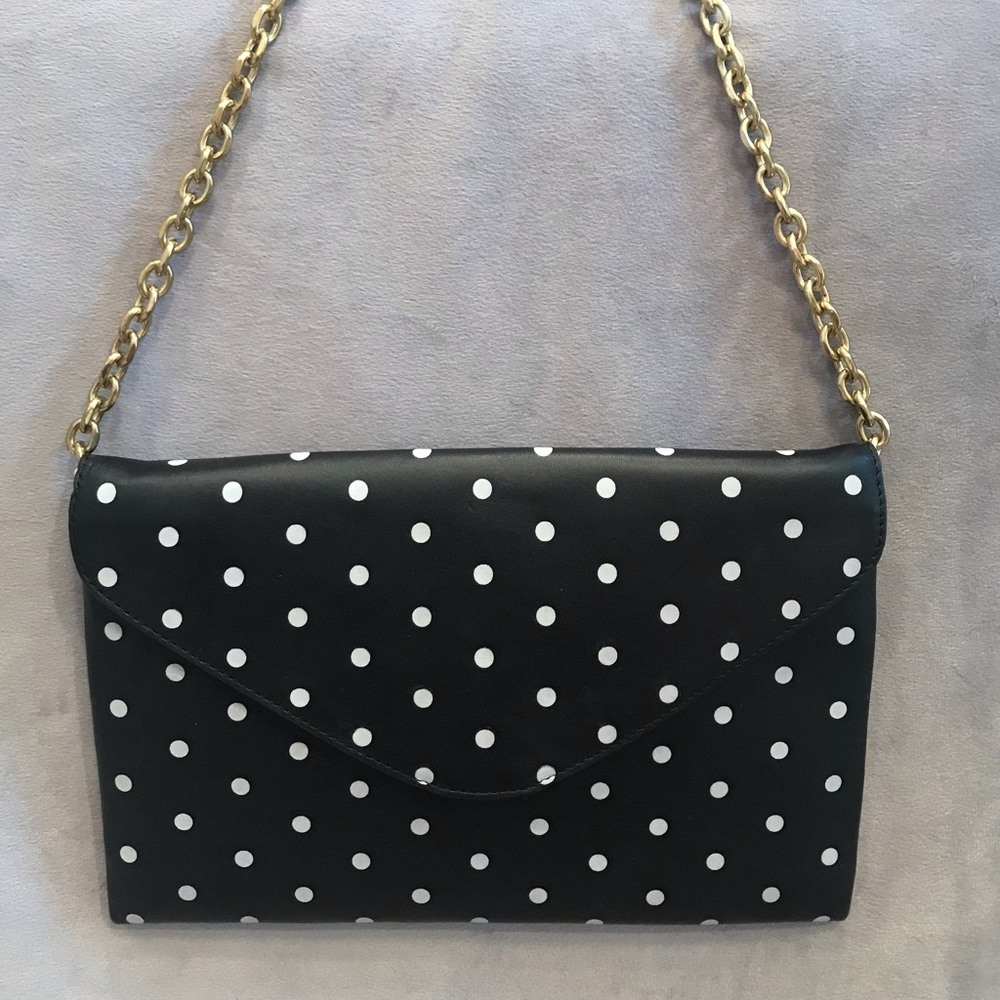 J. Crew Polka Dot Shoulder Bag Clutch